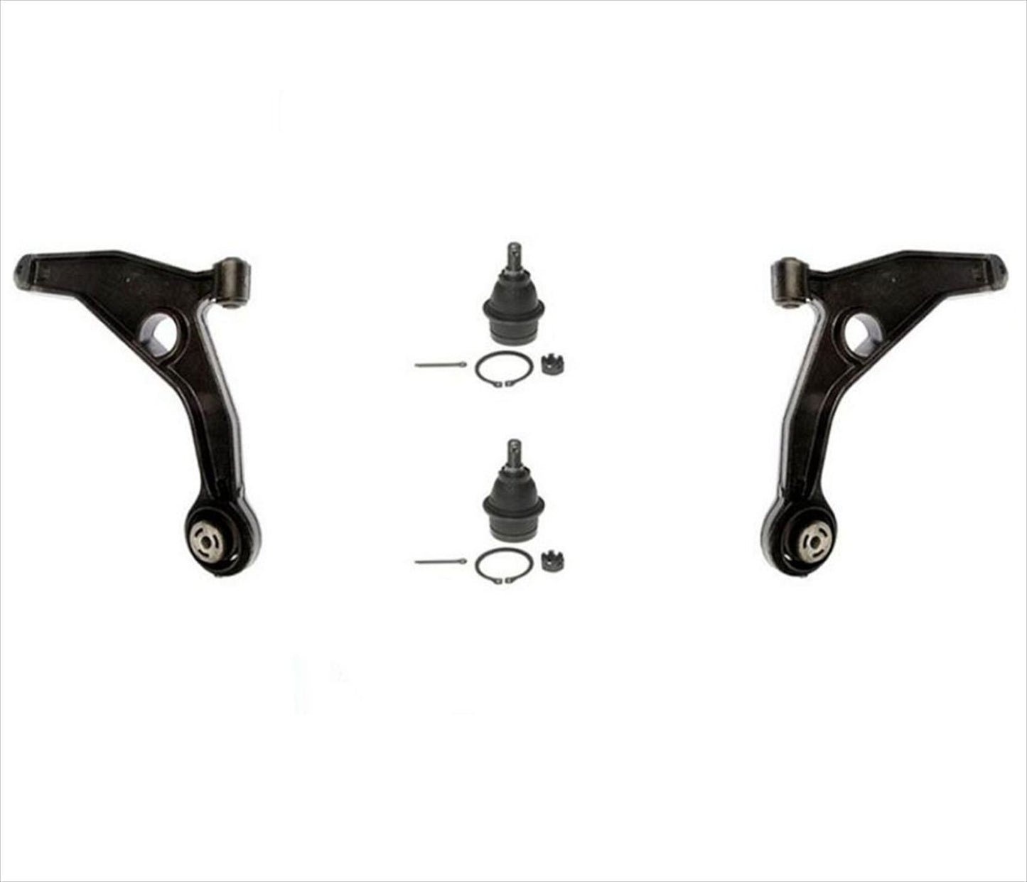 Brazo de control inferior delantero y rótulas para Chrysler 200 11-14, kit de 4 piezas