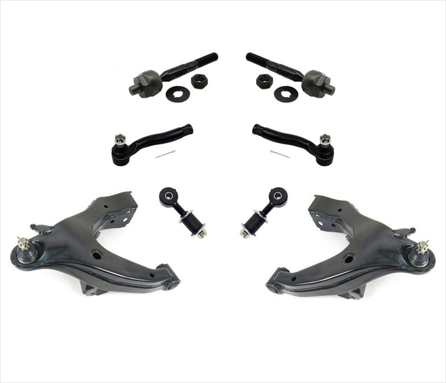 Para Lexus LX470 1998-2002, brazos de control inferiores, varillas de amarre, rótulas, barra estabilizadora, 8 piezas