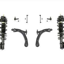 Front Complete Strut Lower Control Arms Tie Rods For 03-07 Saturn ION 2.2L 2.4L