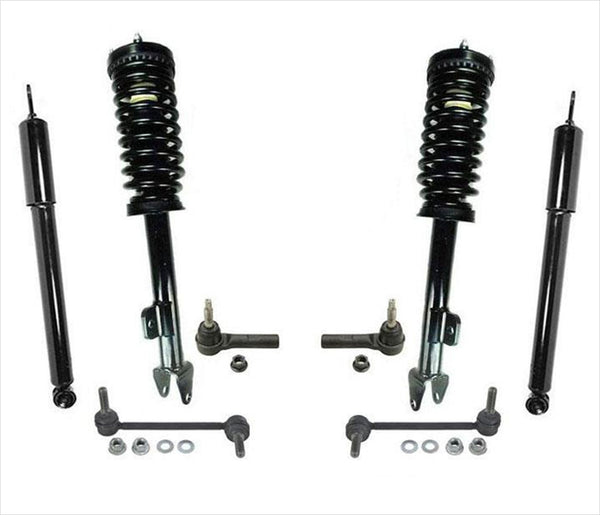 Front Struts Rear Shocks Tie Rods 8pc Kit For Chrysler300 05-10 Rear Wheel Drive