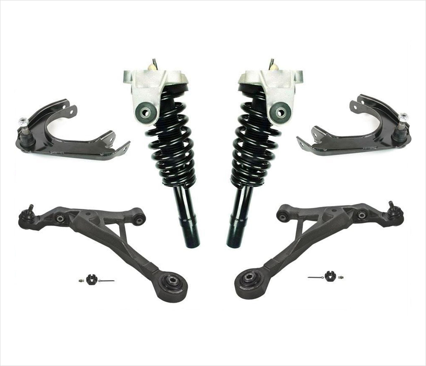 Front Complete Struts Lower Upper Control Arms for Dodge Stratus 99-06