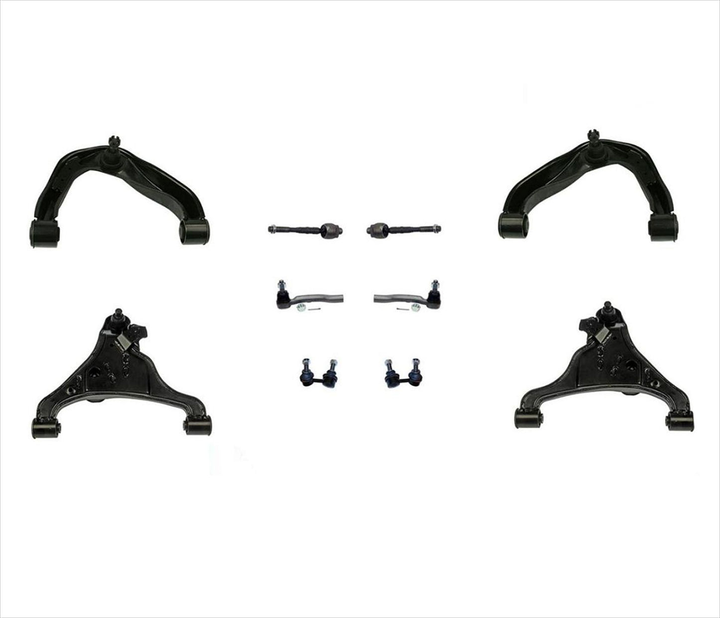 Front Upper & Lower Control Arms Tie Rods & Links For Nissan Frontier 2005-2019