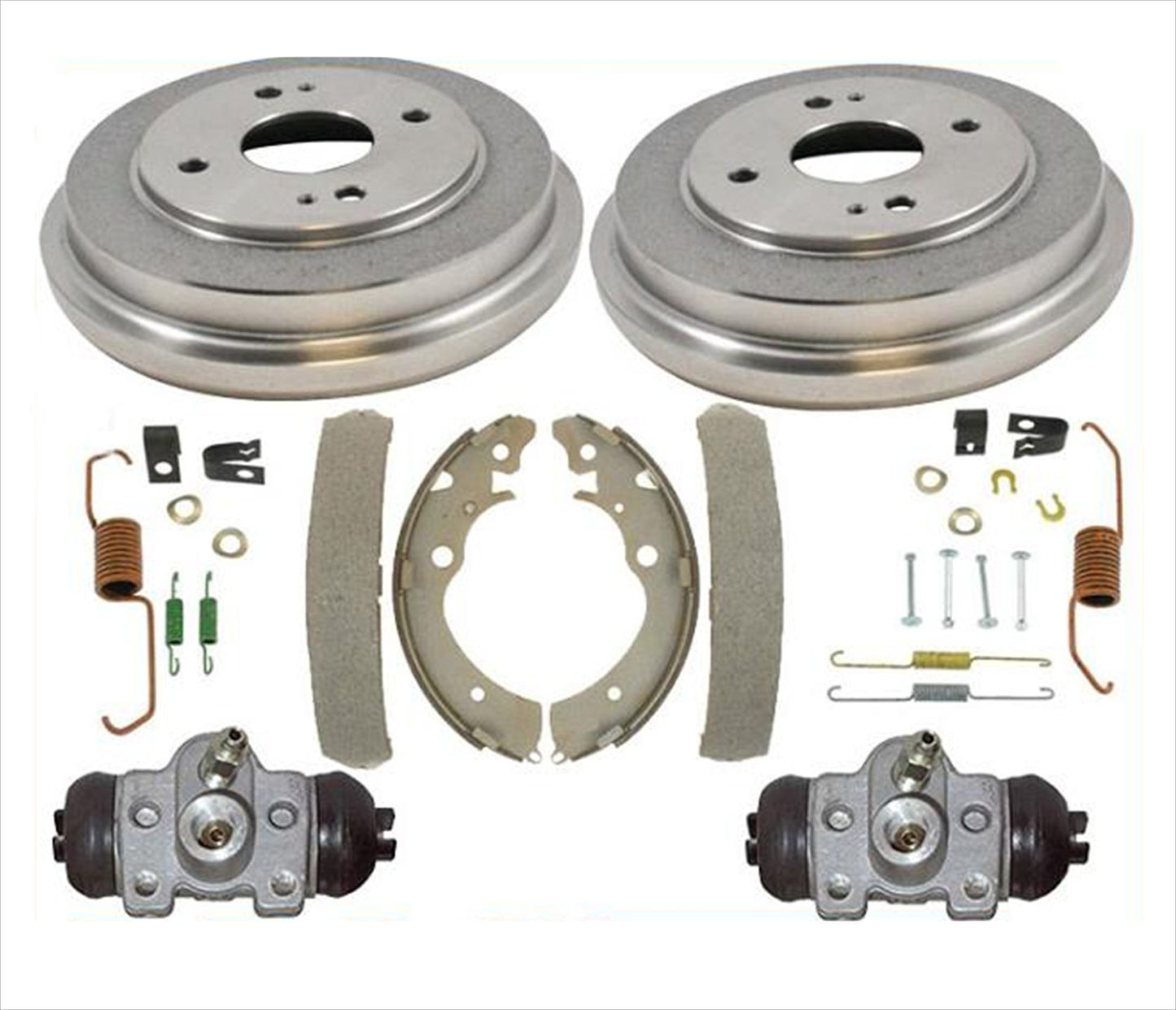 Drums Brake Shoes Springs Wheel Cylinders For Honda 1990 1992 2002 Honda Accord