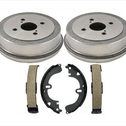 Rear Brake Drums Shoes Pair Set for Toyota Corolla 1994-2002 Prizm 1993-2002