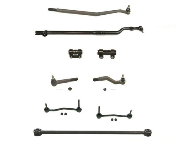 Drag Links Tie Rods 9Pc Kit for Ford F250 F350 Super-Duty 4 Wheel Drive 00-05