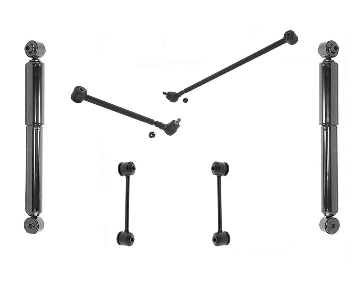 Lateral Links Rear Shocks Sway Bar Links 6Pcs for Chrysler PT Cruiser 01-10