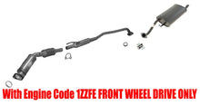 Tubo Alargador Convertidor Silenciador Resonador 1ZZFE para Toyota Corolla 03 al 04/05