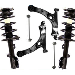 Kit de 6 piezas de brazos de control de enlace de barra estabilizadora con juntas de bola de puntal delantero para Toyota Matrix