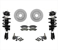 Complete Quick Coil Spring Struts F Rotors Pads Ball Joints 07-13 GMC Acadia