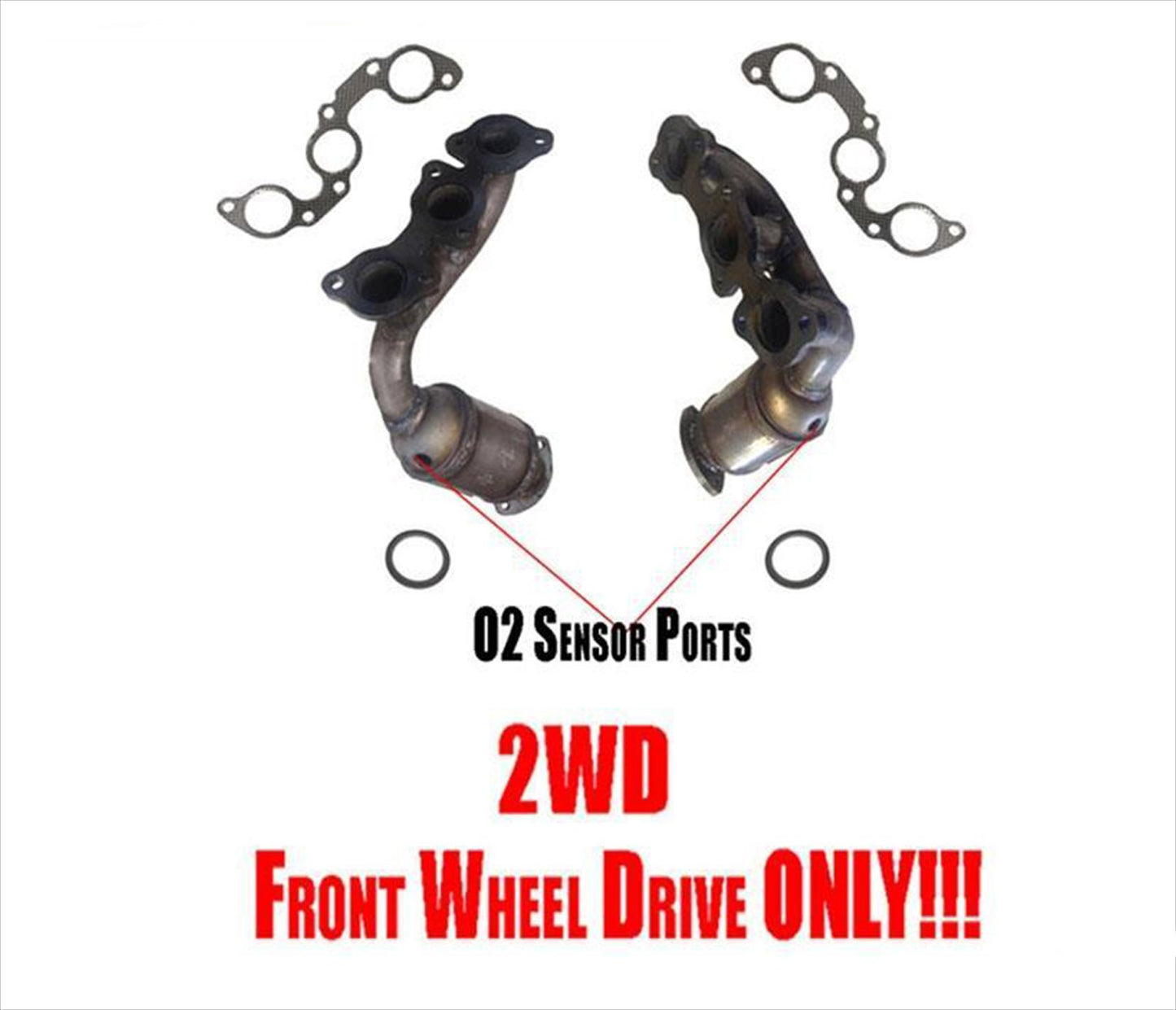 Catalytic Converters Fits Toyota Sienna 3.3L Front Wheel Drive 2004 2005 2006