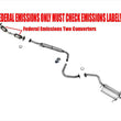 Resonator & Muffler for Nissan Sentra w/ Federal Emission ONLY 2007-2012 2.0L