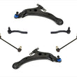 Fits For 07-14 Camry (2) Low Control Arms With Bushings Ball Joint Tie Rods 6Pc