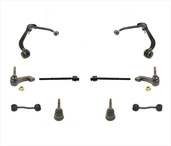 Brazos de control superiores delanteros, rótulas, varillas de amarre, eslabones para Jeep Liberty 2002-2004