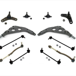 Se adapta al kit Mini Cooper 02-06, brazo de control inferior, rótulas, varillas de amarre, eslabones de barra estabilizadora