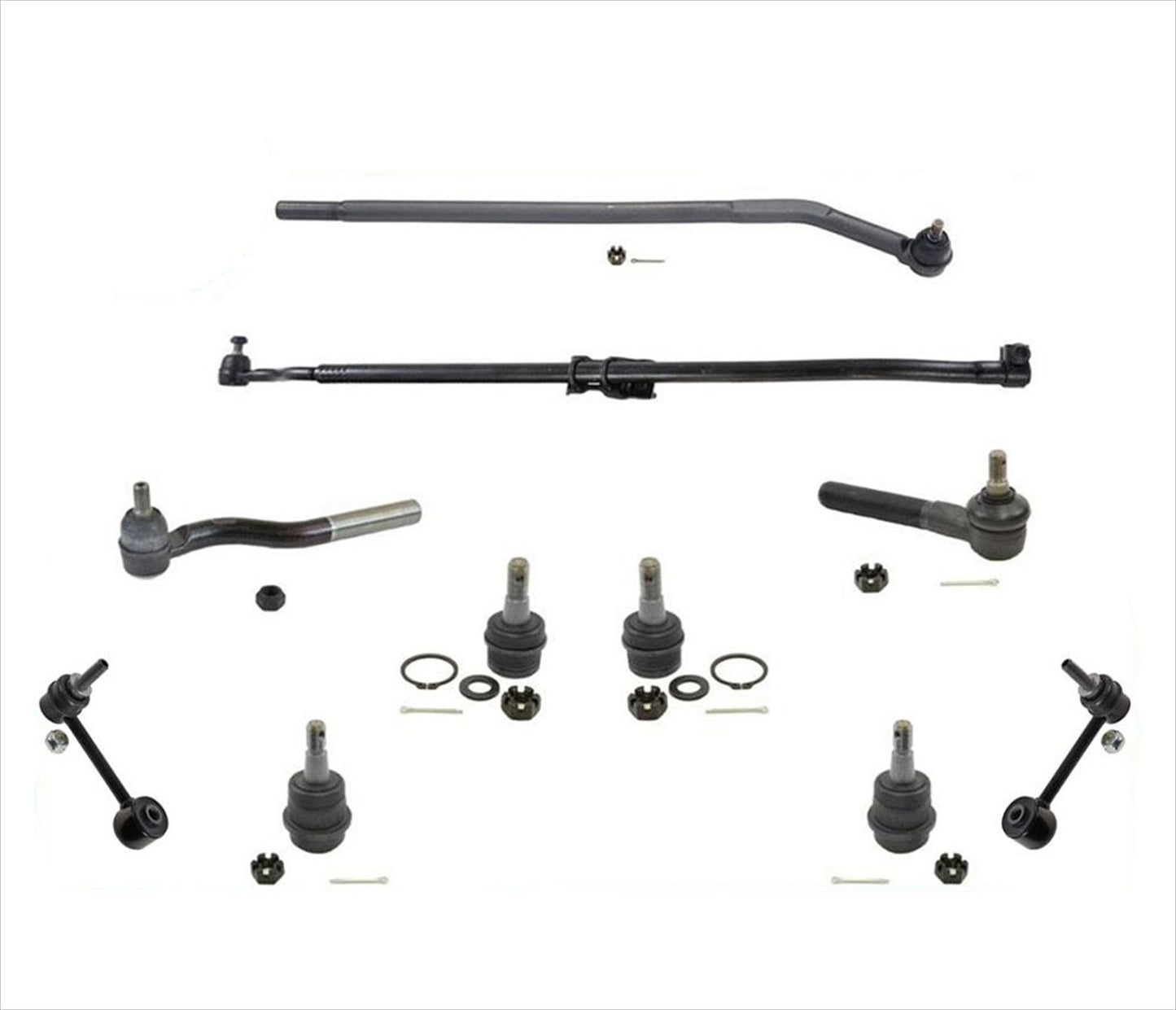 Ball Joints Tie Rod Arm To Steering Assembly Front For Jeep Wrangler 2007-2017