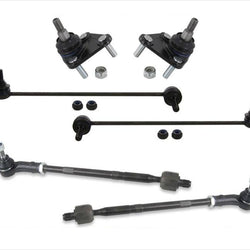 Ball Joints Sway Bar Inner & Outer Tie Rods 00-2006 Audi TT Quattro 6Pc Kit