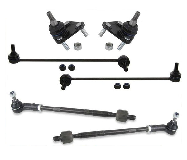 Ball Joints Sway Bar Inner & Outer Tie Rods 00-2006 Audi TT Quattro 6Pc Kit