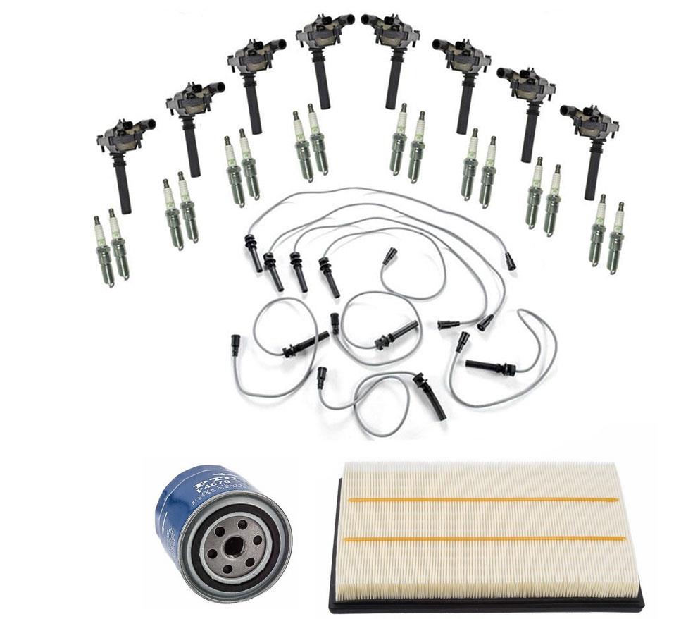 Bobina de encendido + enchufes + cables para DODGE Ram Pickup 1500 5.7L Hemi 03-05 27 piezas