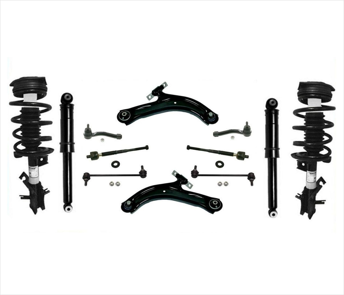 Amortiguadores traseros delanteros completos y kit de 12 piezas para Nissan Sentra 2.0L 07-12