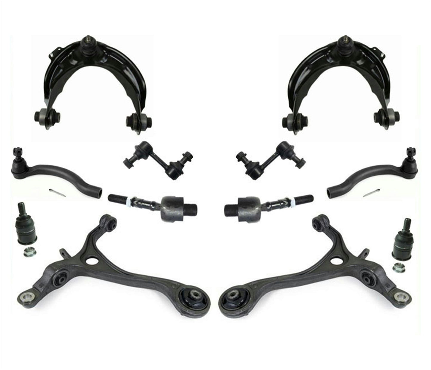 Front Upper & Lower Control Arm Tie Rods Links For Acura TL 2004 2005 2006