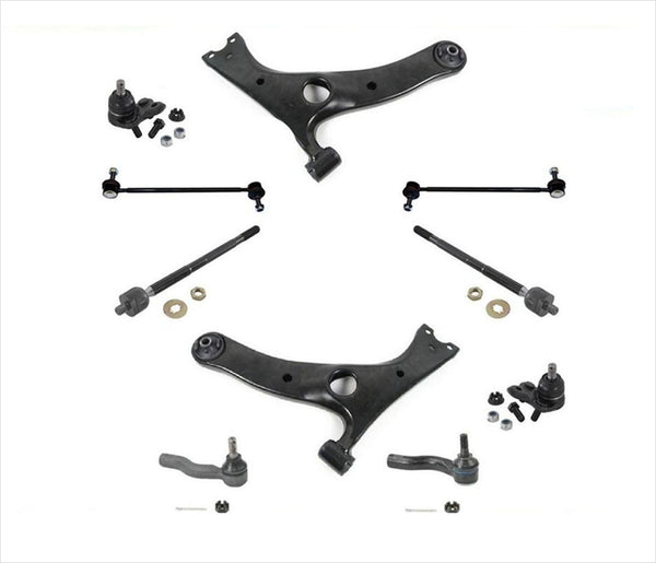 Para 04-05 Rav4 2 y 4 brazos de control de puertas, rótulas, barras estabilizadoras y tirantes, 8 piezas