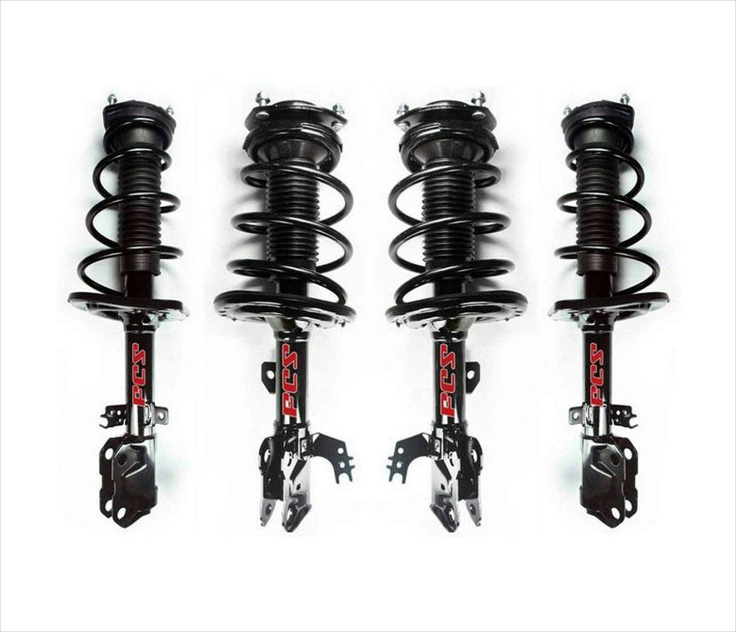 Puntales de resorte helicoidales completos delanteros y traseros para Camry 12-14 2.5L XLE LE L kit de 4 piezas
