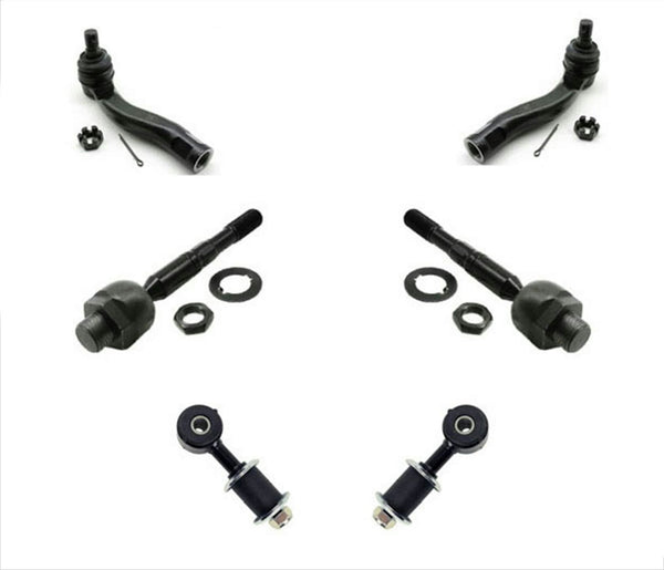 Se adapta a Lexus LX470 y Land Cruiser 03-07, varillas de amarre interiores y exteriores, eslabones de barra estabilizadora, 6 piezas