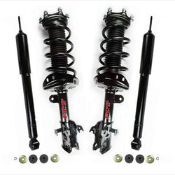 Front Left & Right Coil Spring Struts & Rear Shocks for 07-2012 Acura RDX 2.3L