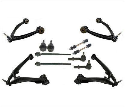 Kit de chasis de 12 piezas para Cadillac Escalade 07-14 con brazos de control inferiores de hierro fundido