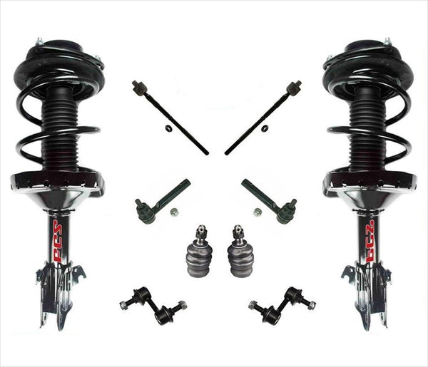 Conjunto de puntal de resorte delantero y kit de chasis de 8 piezas para Subaru Impreza 08-11