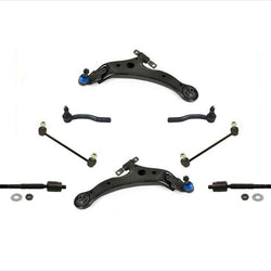 Fits For Camry 07-11 Ball Joint Tie Rods Lower Control Arms With Bushings 8Pc