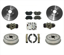 Brake Rotors Pads Drums Shoes Cyl. Sprs 00-02 For Toyota Corolla 9PC KIT. NO ABS