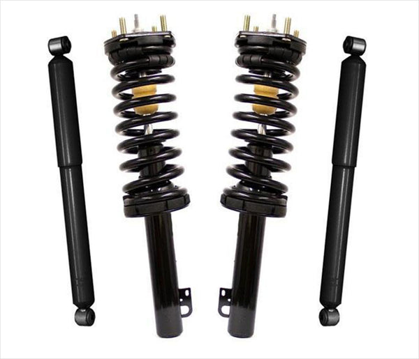 Front Coil Spring Strut & Mount & Rear Shocks for 05-10 Jeep Gr. Cherokee 4PC