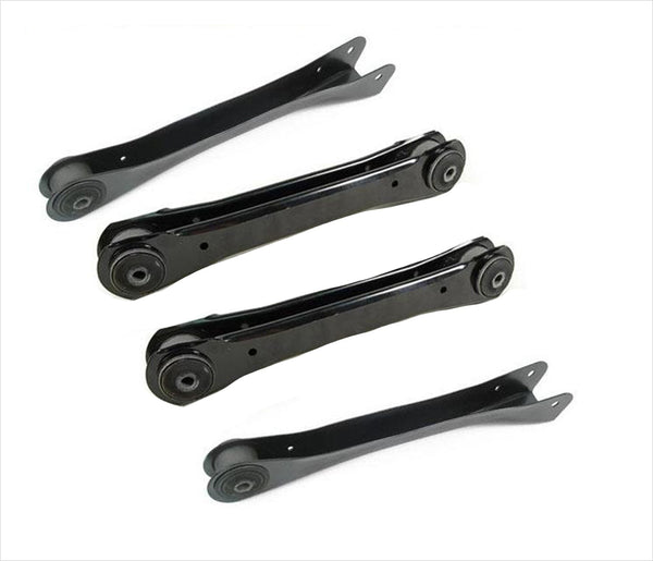 Front Upper & Lower Control Arms w Bushings 4PC for 1997-06 Jeep Wrangler + TJ