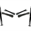 Front Upper & Low Control Arms w Bushing Shocks for 97-06 Jeep Wrangler + TJ 6PC