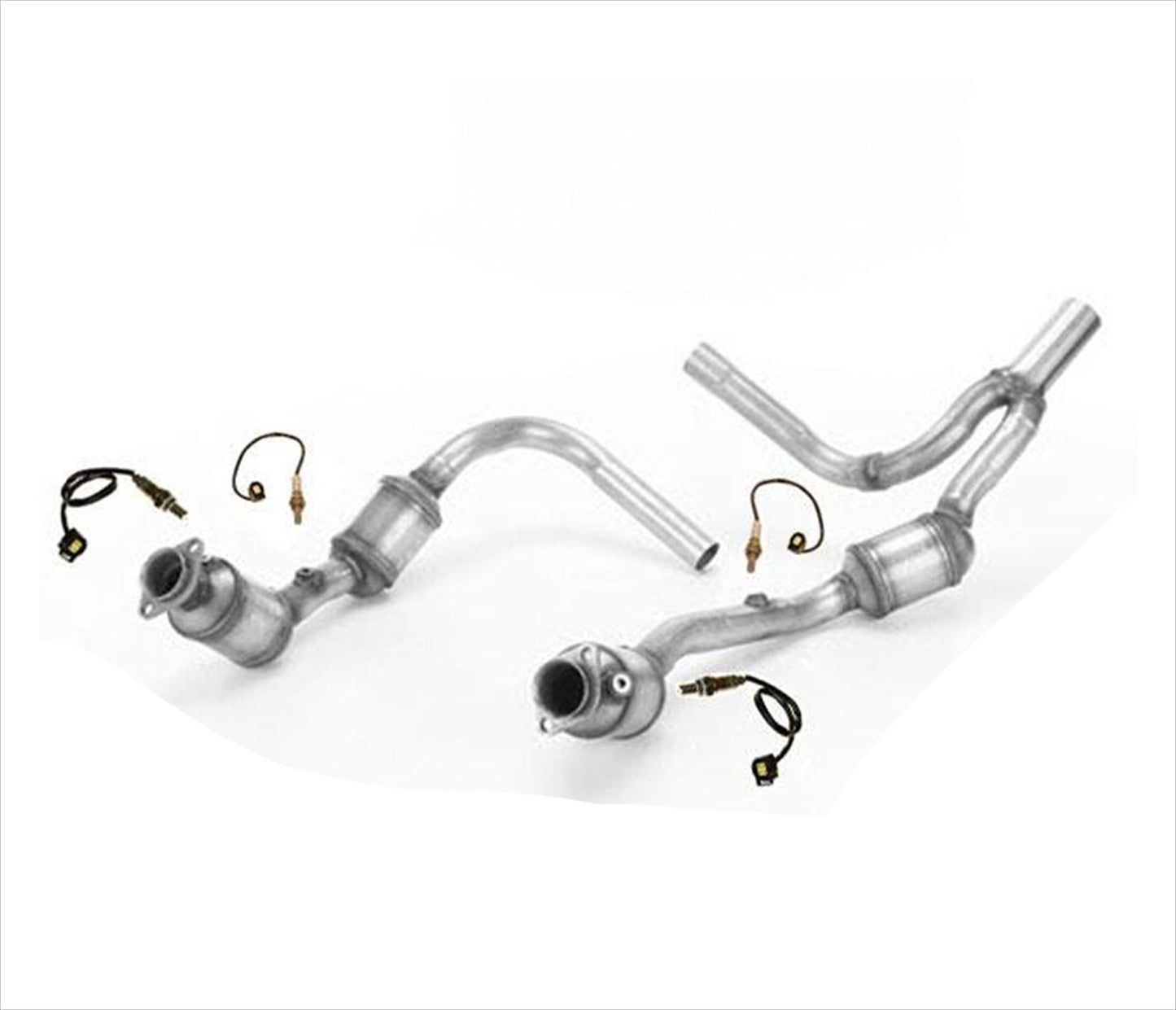Tubo Y convertidor catalítico con 4 sensores de oxígeno para Jeep Wrangler 07-09