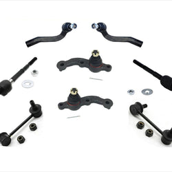 Lower Ball Joints Inner & Outer Tie Rods Sway Bar Links For 98-00 Lexus LS400