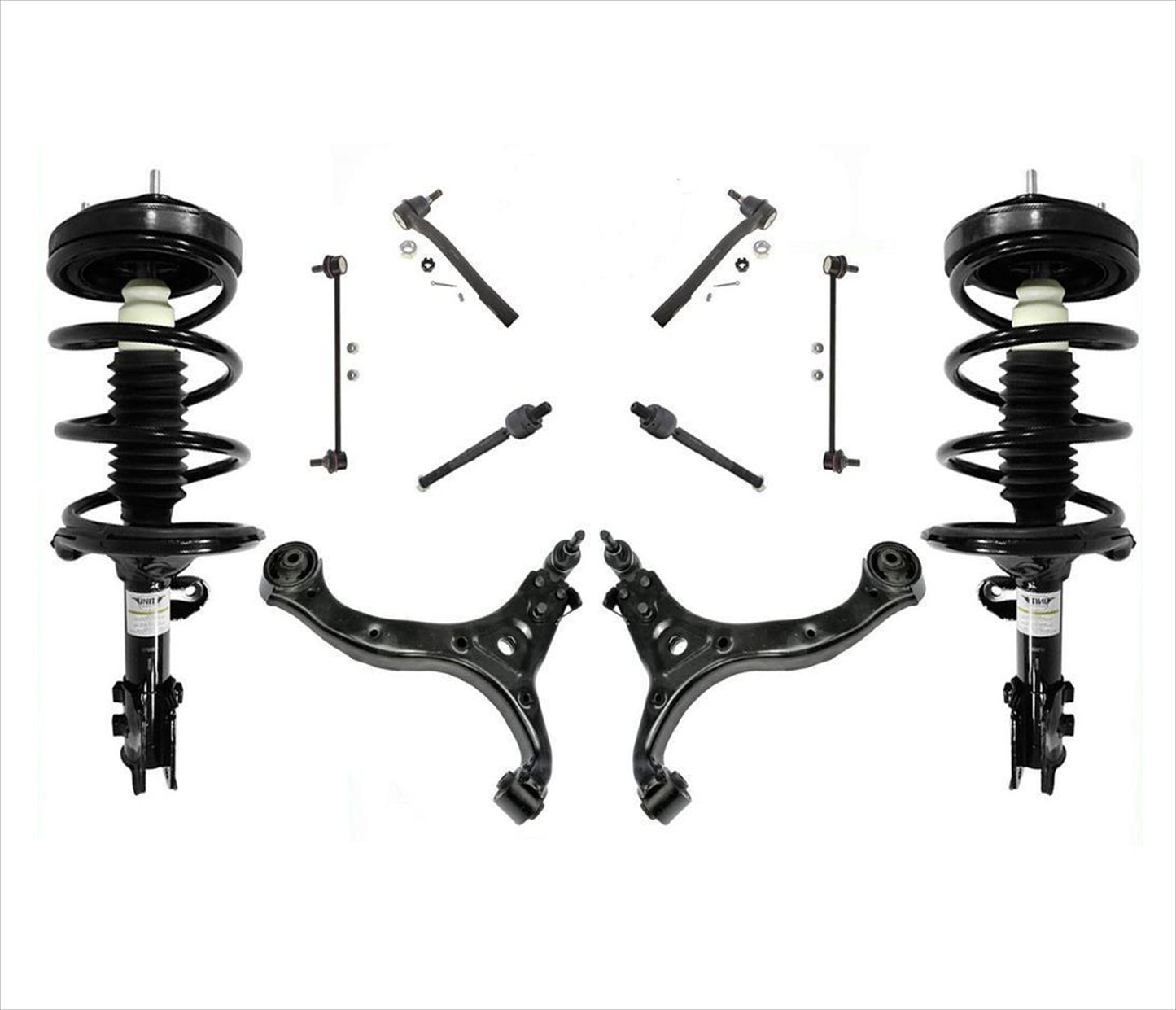 Conjunto de puntal delantero + brazos de control para Kia Sedona 06-14 Hyundai Entourage 07-09