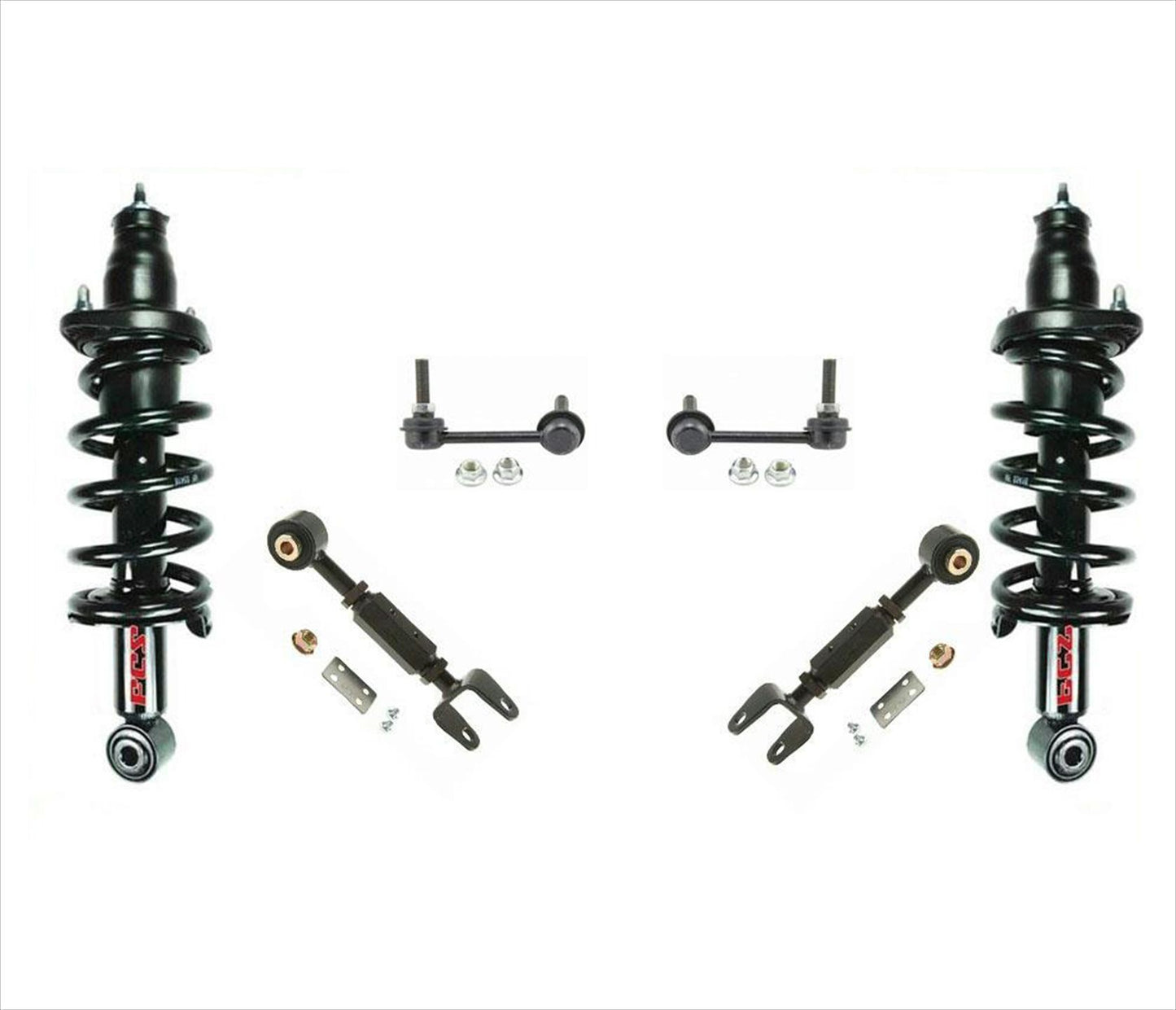 Parte trasera de puntales de SUV brazos de control superiores traseros y enlaces 6 piezas 02-06 se adapta a Honda CR-V