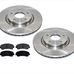 Rotores de freno de disco delantero y pastillas de cerámica 14-18 para Nissan Rogue con asientos de 2 filas
