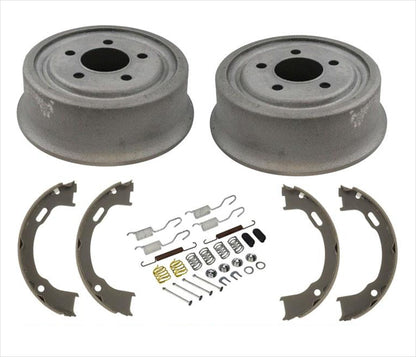 Rear Brake Drums Brake Shoes Springs For Jeep Wrangler 2001 2002 2003 2005 2006