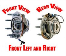 Front Wheel Bearing and Hub Assemblies for 07-10 Silverado 2500HD 4 Wheel Drive