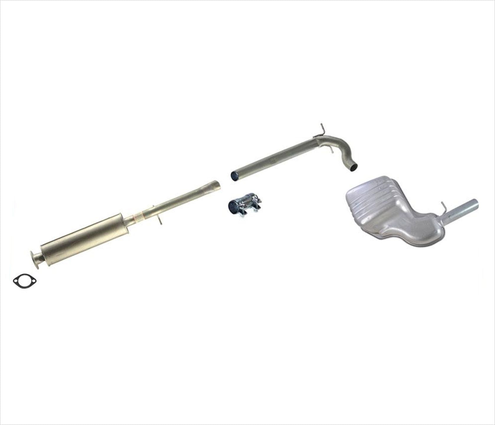 Extension Pipe and Rear Muffler Exhaust for 01-04 Volvo S60 Turbo