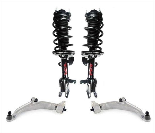 Front Complete Coil Spr Struts Control Arm  Ball Joint For Honda 09-15 Pilot