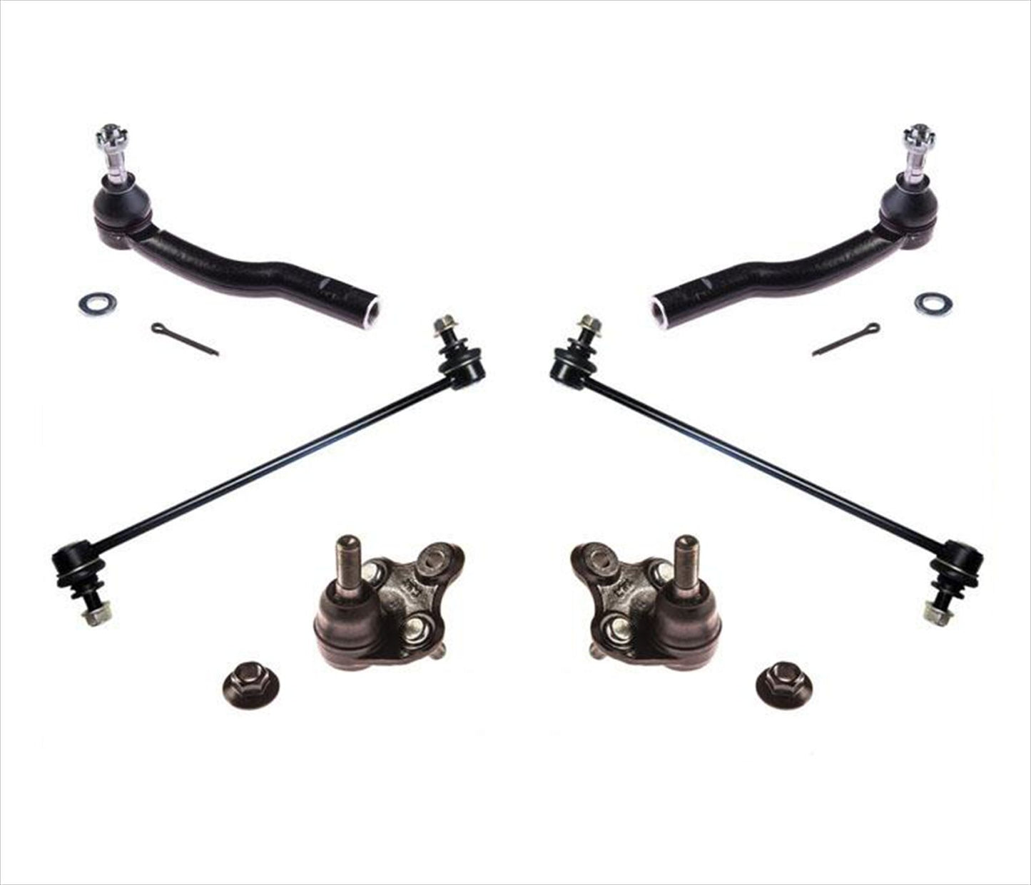 Kit de 6 varillas de amarre de barra estabilizadora con rótula inferior L y R para 11-16 CT200H 10-15 Prius