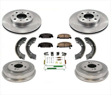 Brake Disc Rotors & Pads With Drums Brake Shoes Springs 99-00 Civic DX HX GX LX