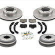 Ft Rotors Pads Drums Brake Shoes Springs for 93-98 Toyota T100 4 Wheel Drive 7pc