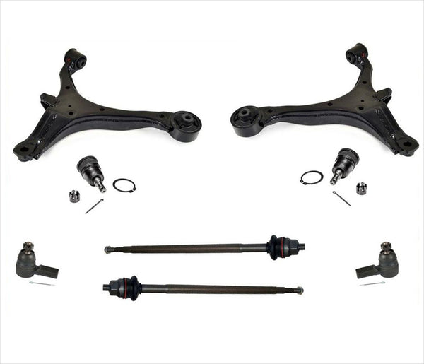 Front Lower Control Arm Bushings Ball Joints Tie Rods for 02-05 Civic SI 8 Pcs