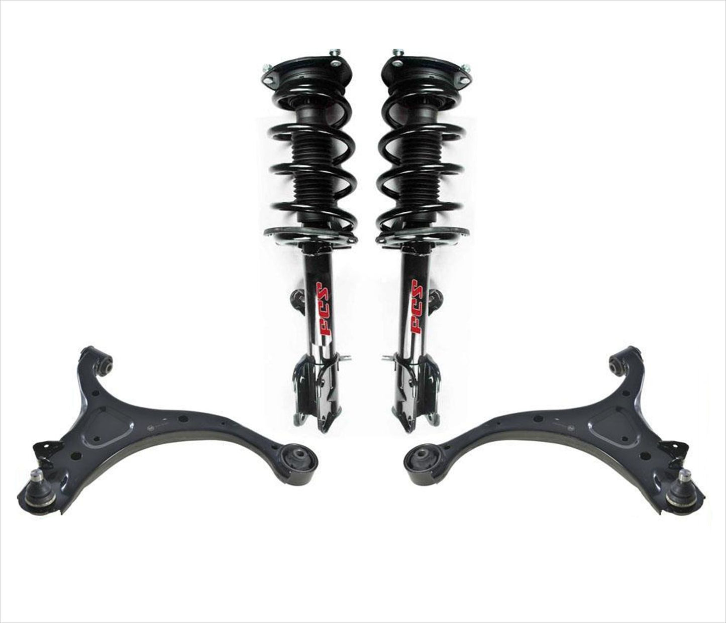 Unidades completas, puntal de resorte helicoidal y brazos de control, 4 piezas para Kia Sorento 2011-2013