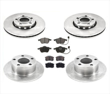 Brake Rotors & Ceramic Pads 6Pc 00-03 Volkswagen Passat Front Wheel Drive